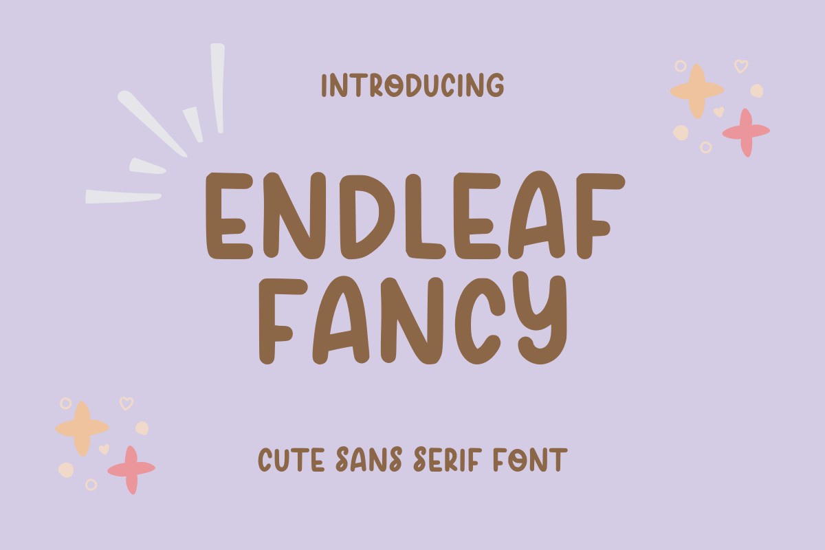 Ejemplo de fuente Endleaf Fancy #1