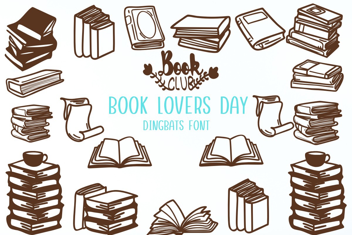 Ejemplo de fuente Book Lovers Day #1