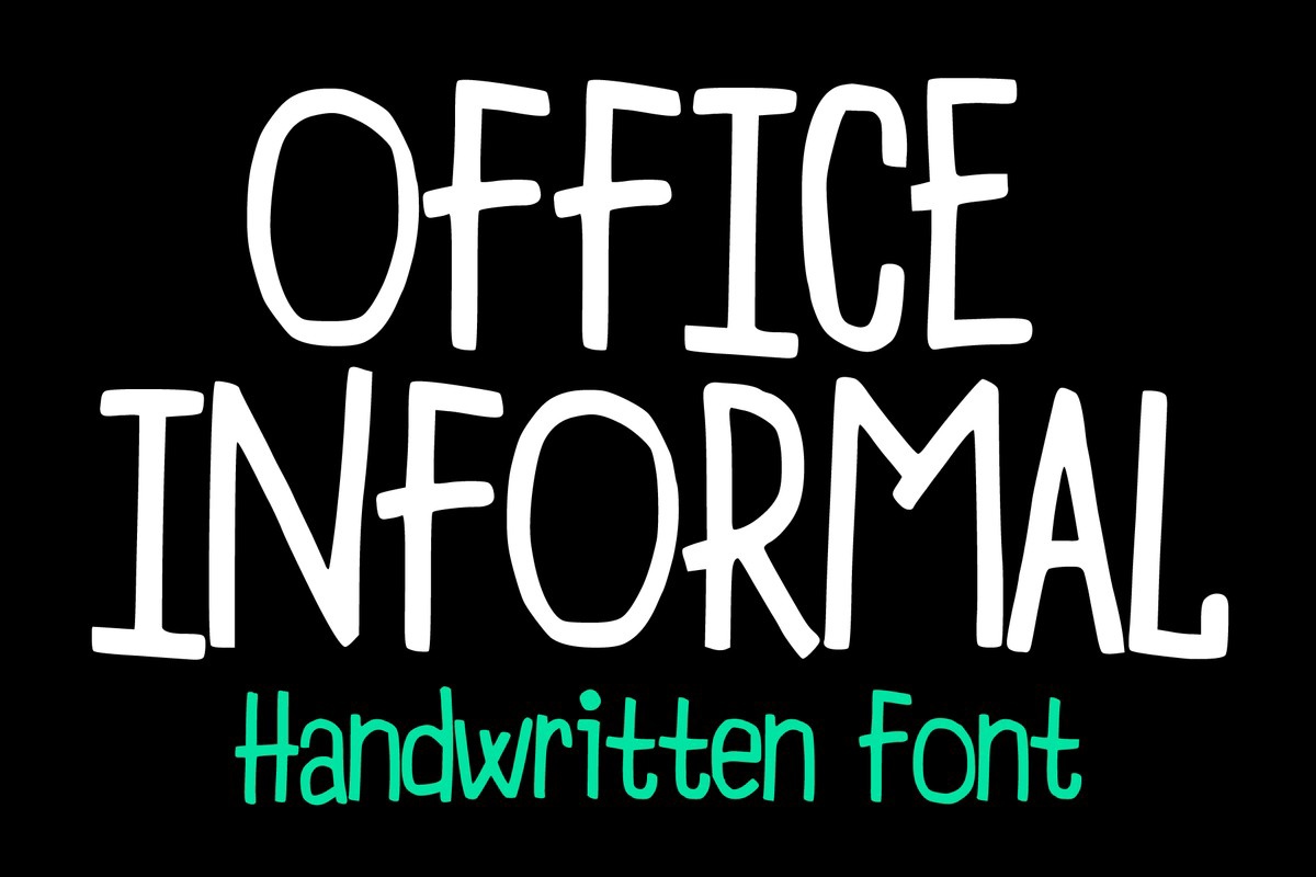 Ejemplo de fuente Office Informal #1