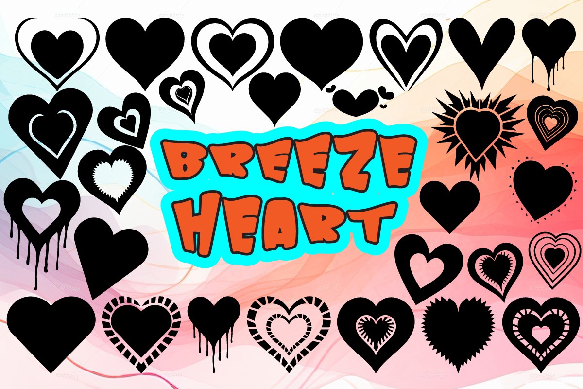 Ejemplo de fuente Breeze Heart #1