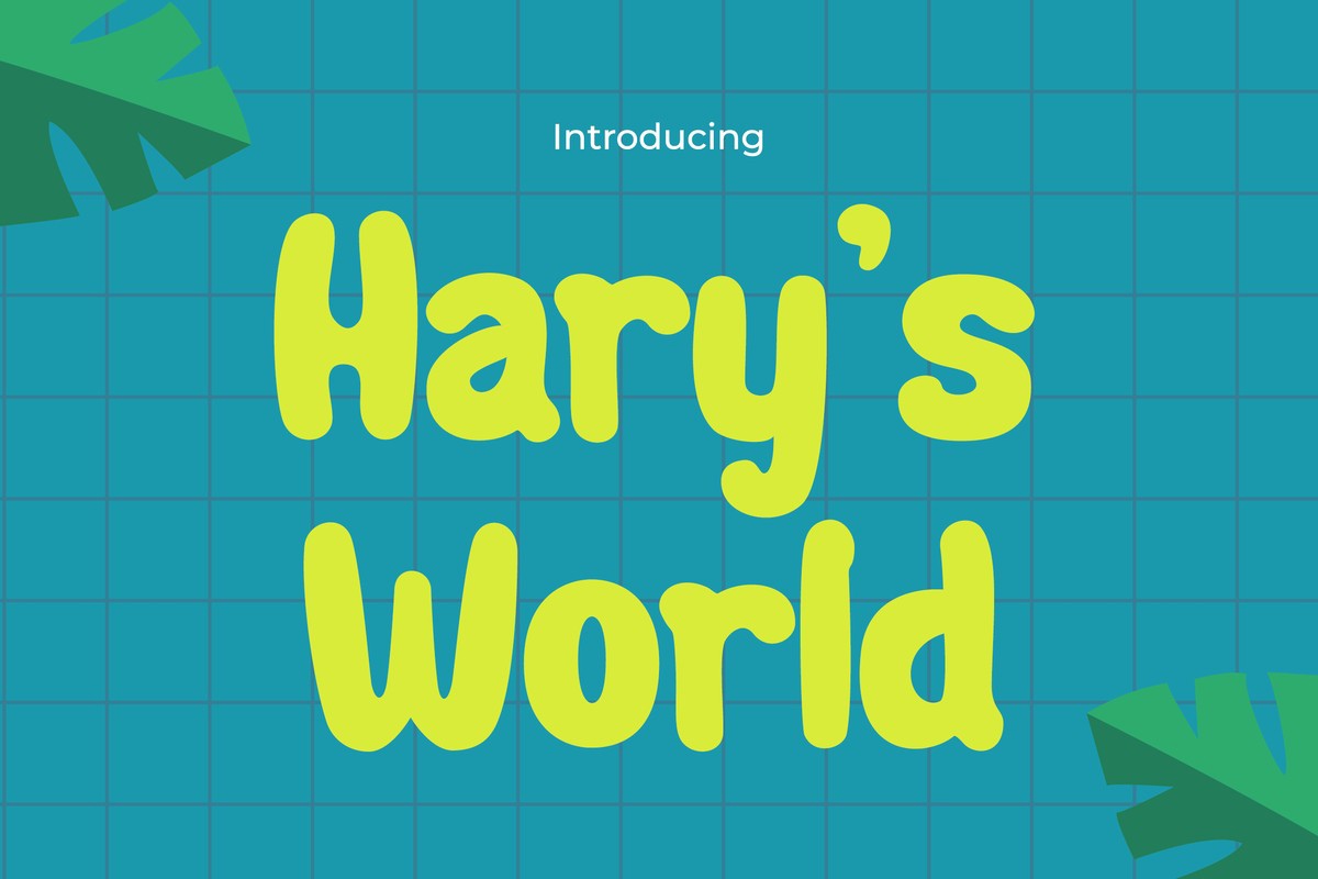 Ejemplo de fuente Harys World #1