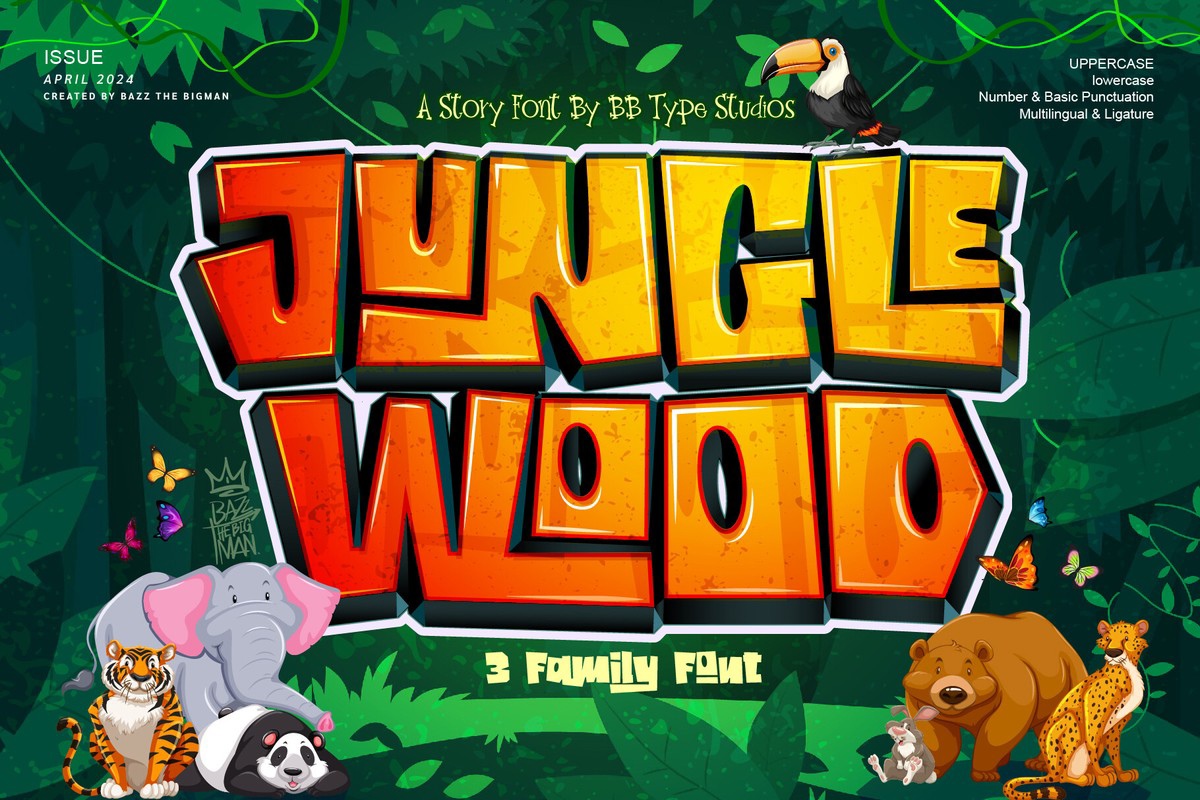 Ejemplo de fuente JungleWood #1