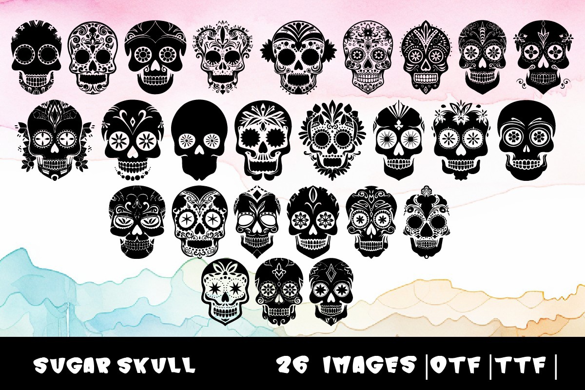 Ejemplo de fuente Sugar Skull #1