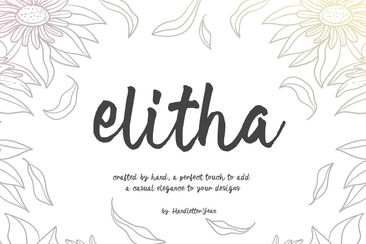 Ejemplo de fuente Elitha #1