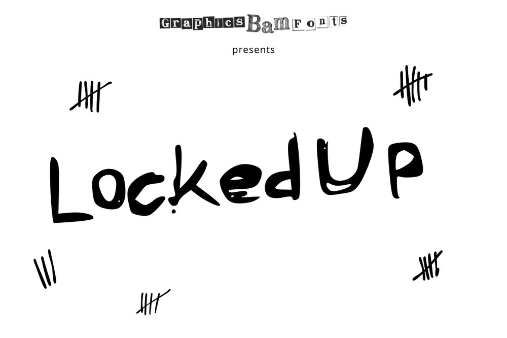 Ejemplo de fuente Locked Up #1