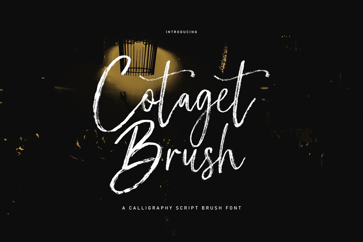 Ejemplo de fuente Cotaget Brush #1