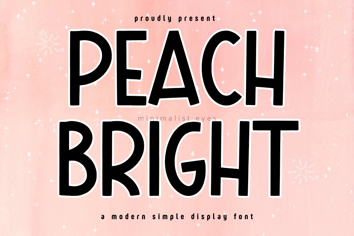 Ejemplo de fuente Peach Bright #1