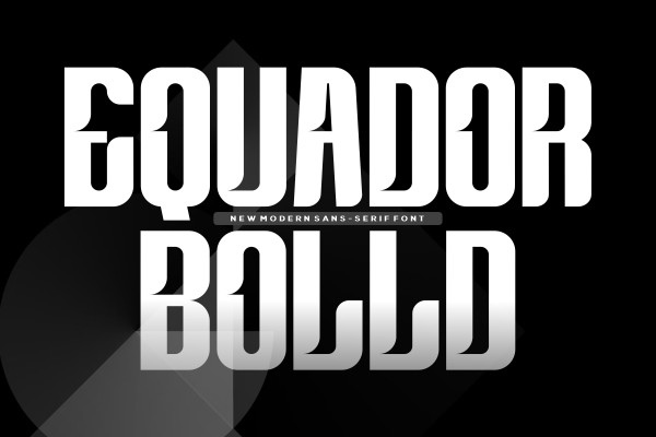 Ejemplo de fuente Equador Bolld #1