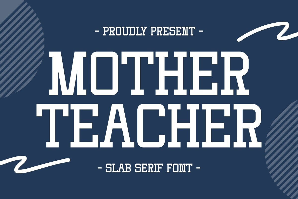 Ejemplo de fuente Mother Teacher #1