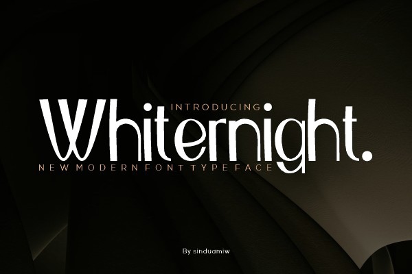 Ejemplo de fuente Whiternight #1