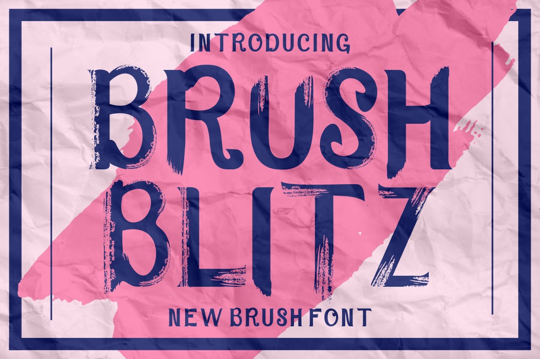 Ejemplo de fuente Brush Blitz #1