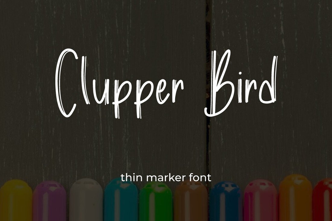 Ejemplo de fuente Clupper Bird #1