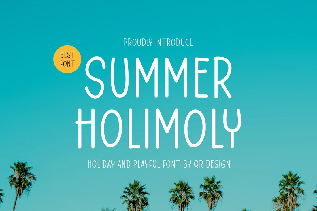 Ejemplo de fuente Summer Holimoly #1