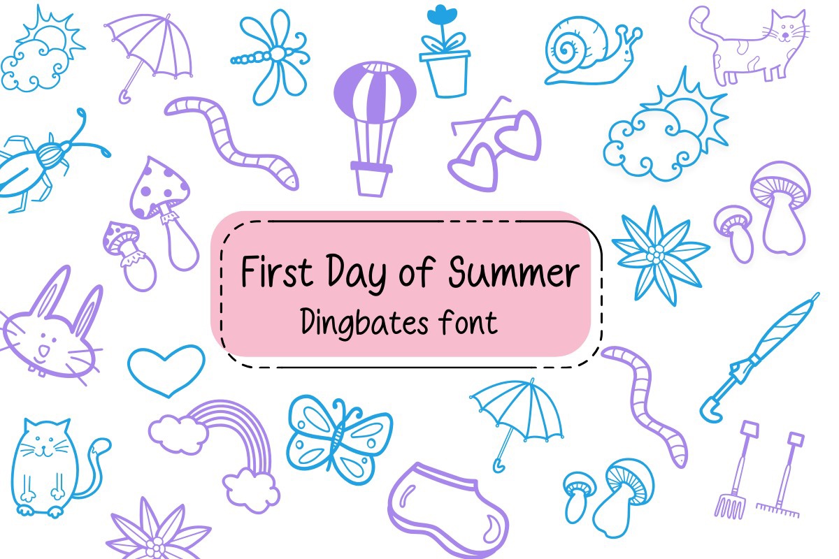 Ejemplo de fuente First Day of Summer #1