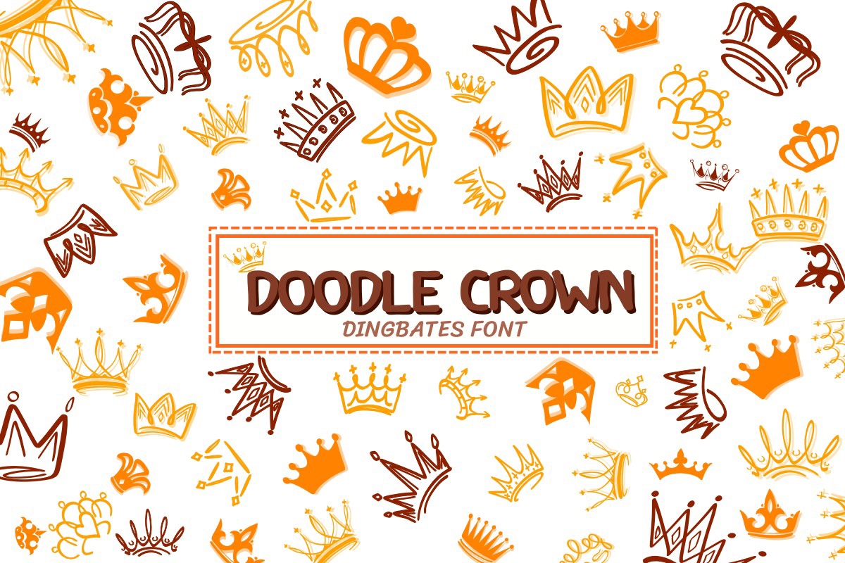 Ejemplo de fuente Doodle Crown #1