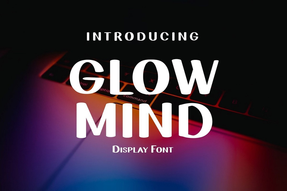 Ejemplo de fuente Glow Mind #1