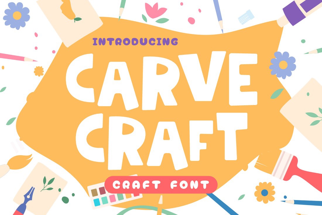 Ejemplo de fuente Carve Craft #1