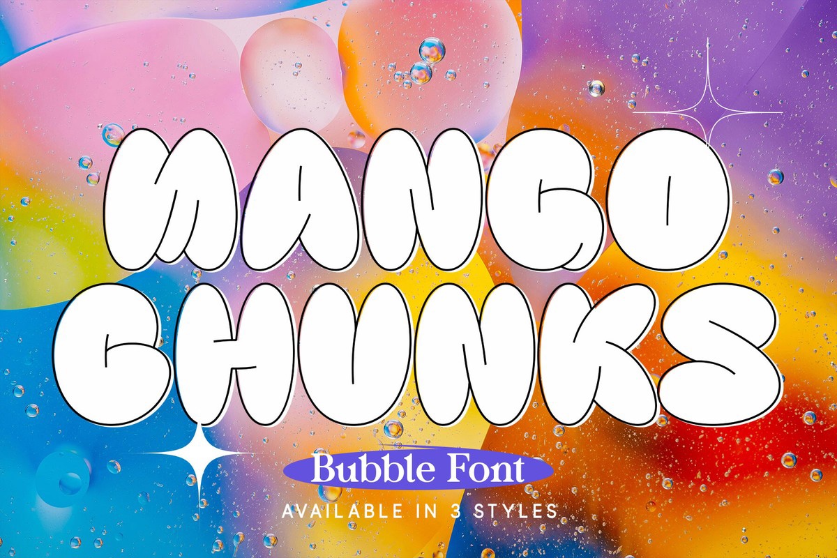 Ejemplo de fuente Mango Chunks #1