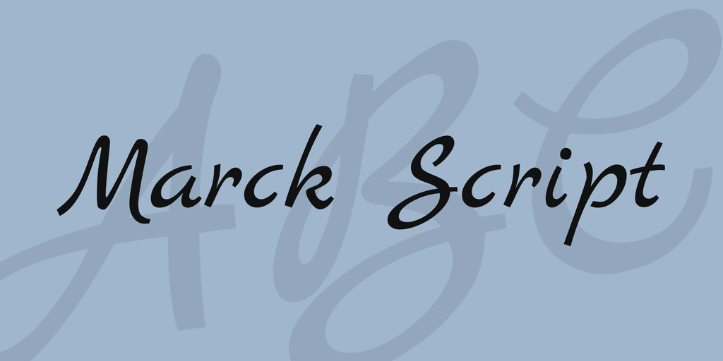 Fuente Marck Script