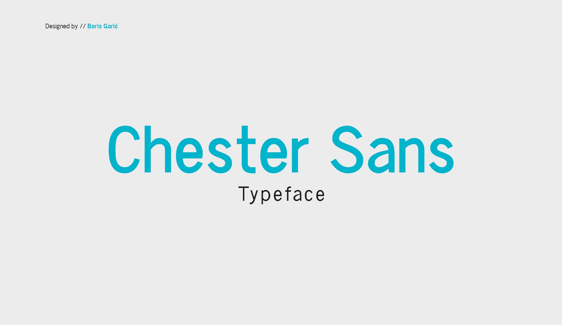 Fuente Chester Sans