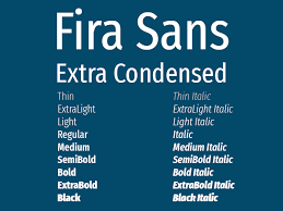 Fuente Fira Sans Extra Condensed