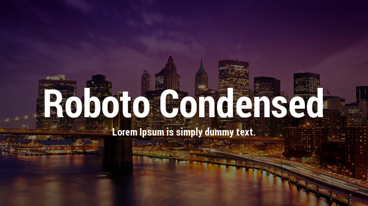 Fuente Roboto Condensed