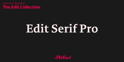 Fuente Edit Serif