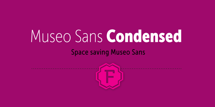 Fuente Museo Sans Condensed