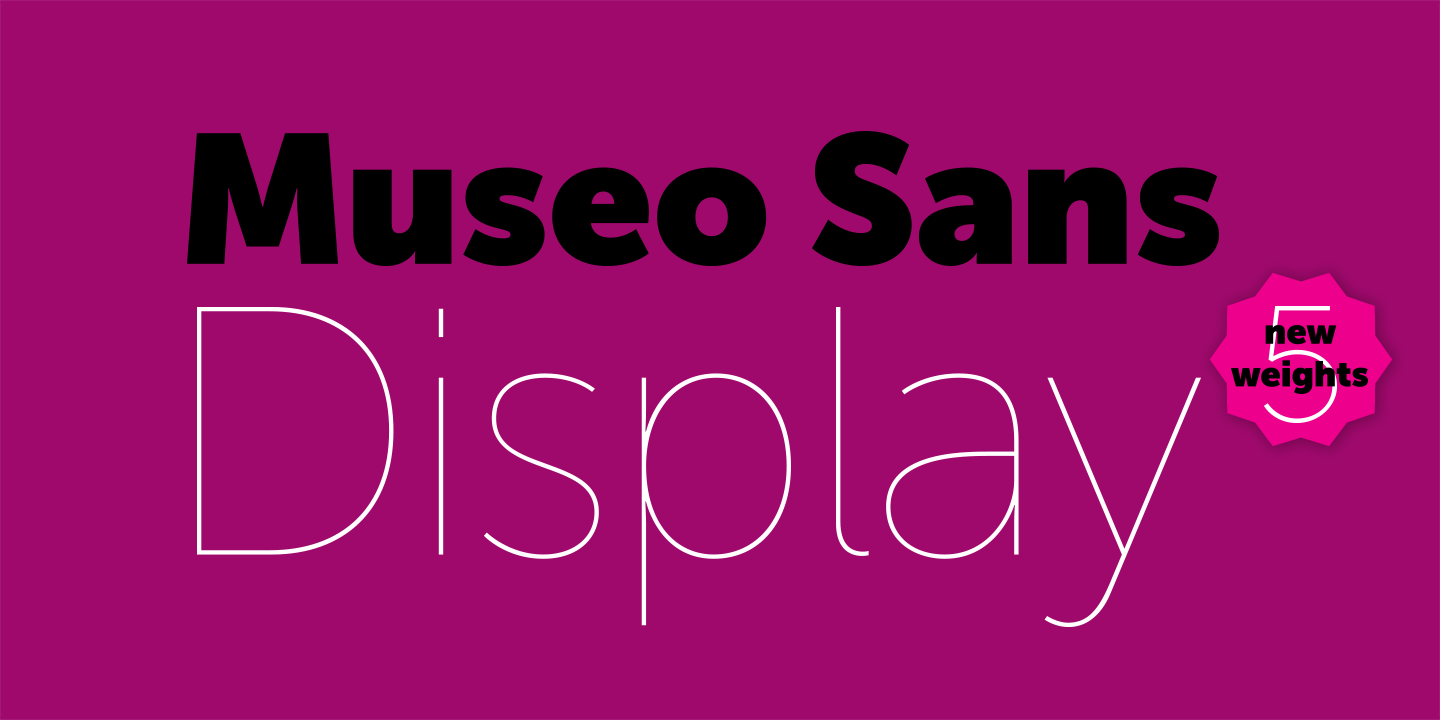 Fuente Museo Sans Display