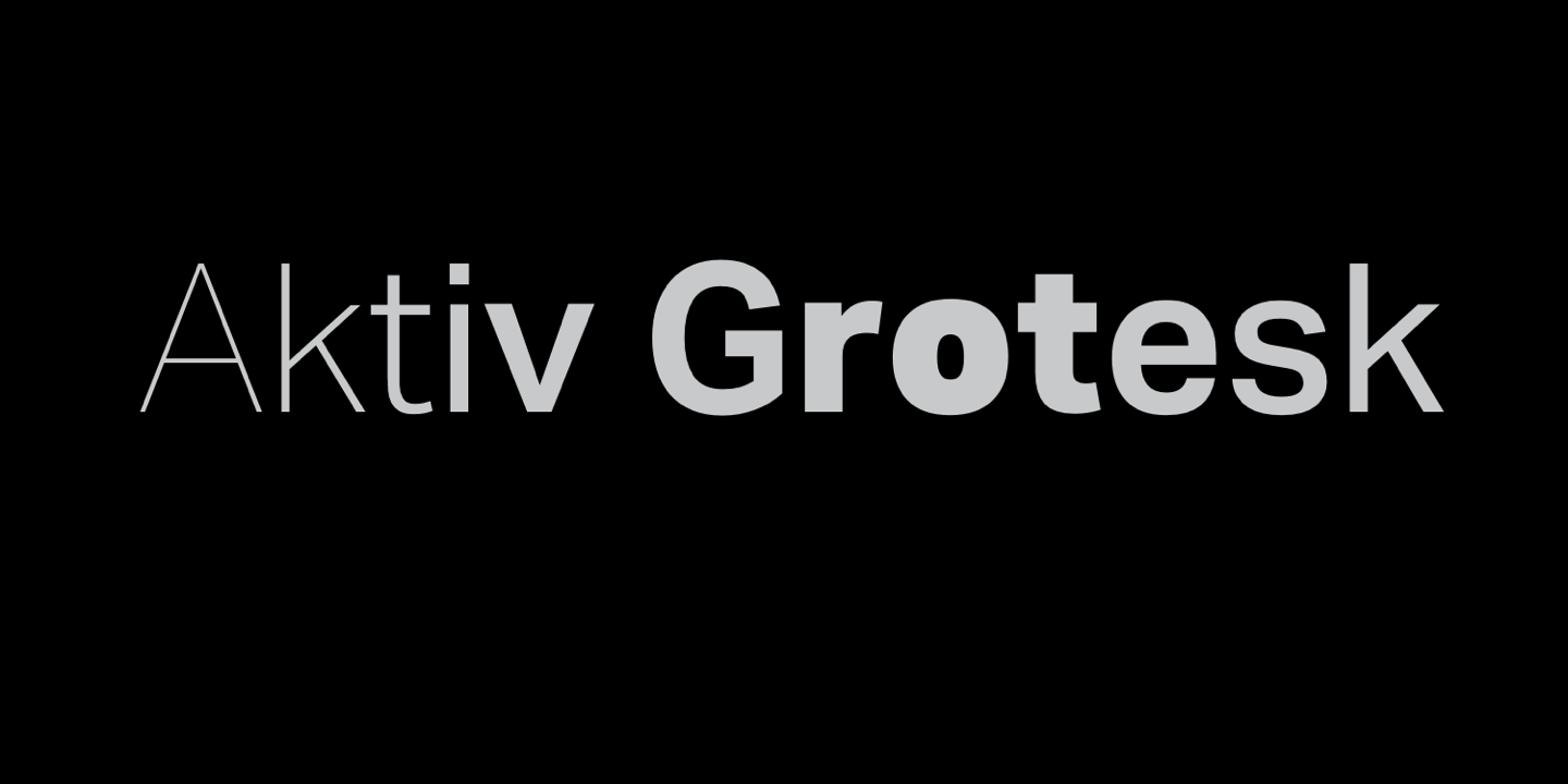 Fuente Aktiv Grotesk