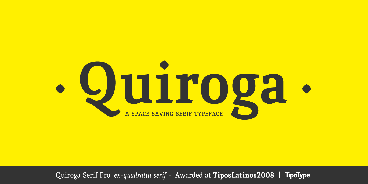 Fuente Quiroga Serif Pro