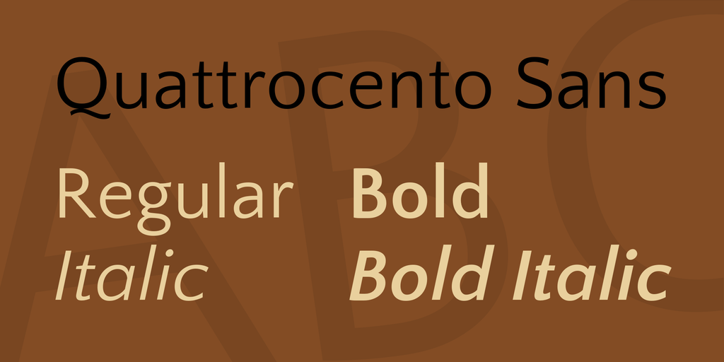 Fuente Quattrocento Sans