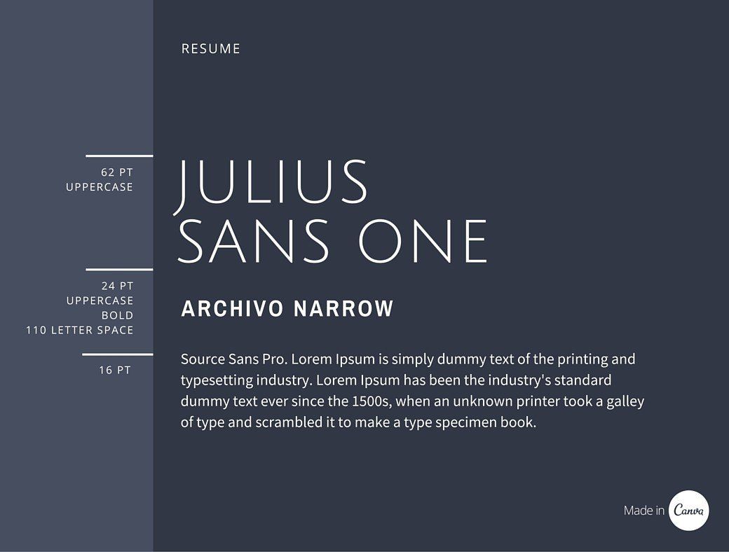 Fuente Julius Sans One