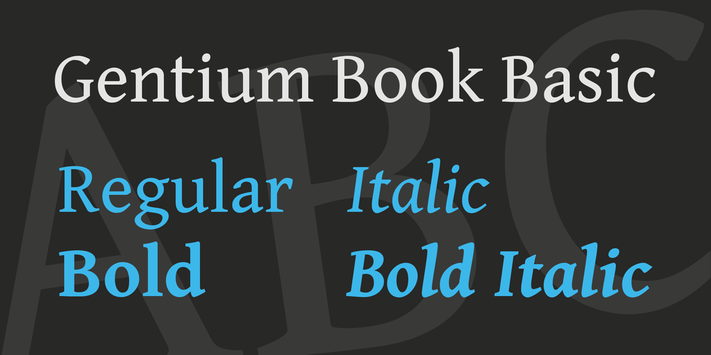 Fuente Gentium Book Basic