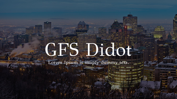 Fuente GFS Didot