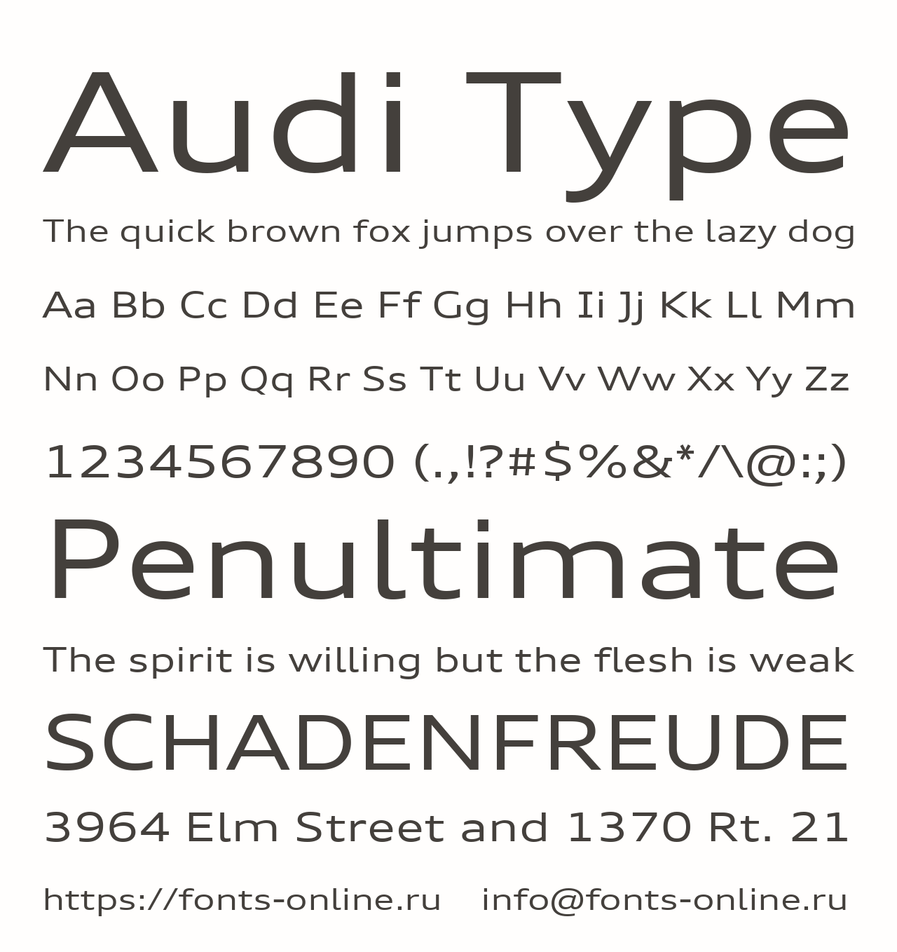 Fuente Audi Type