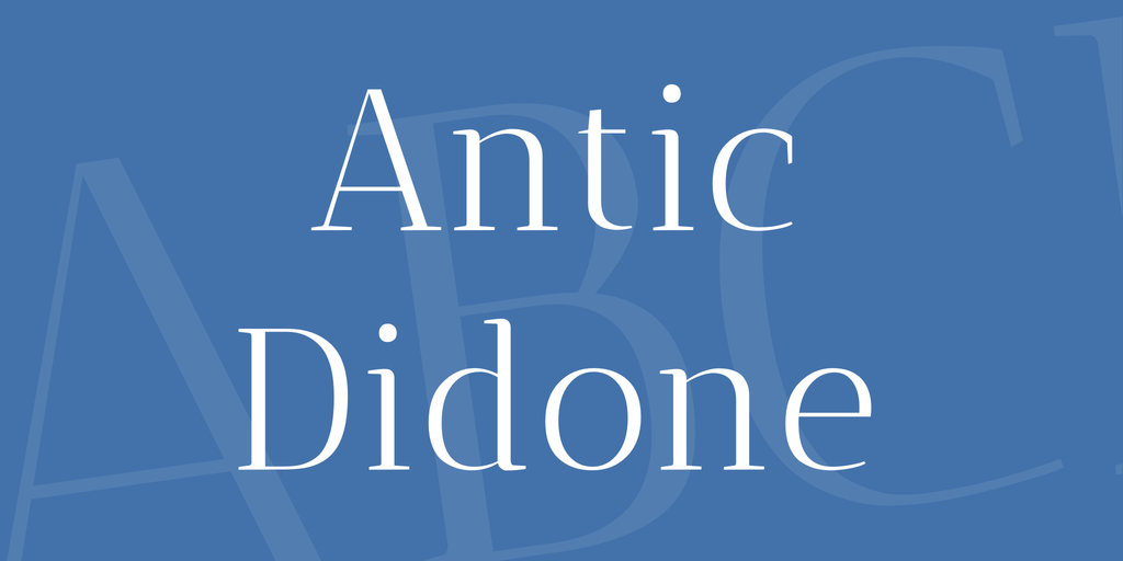 Fuente Antic Didone