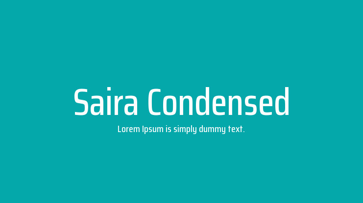 Fuente Saira Condensed