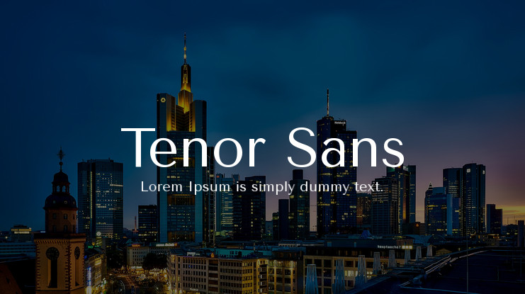 Fuente Tenor Sans