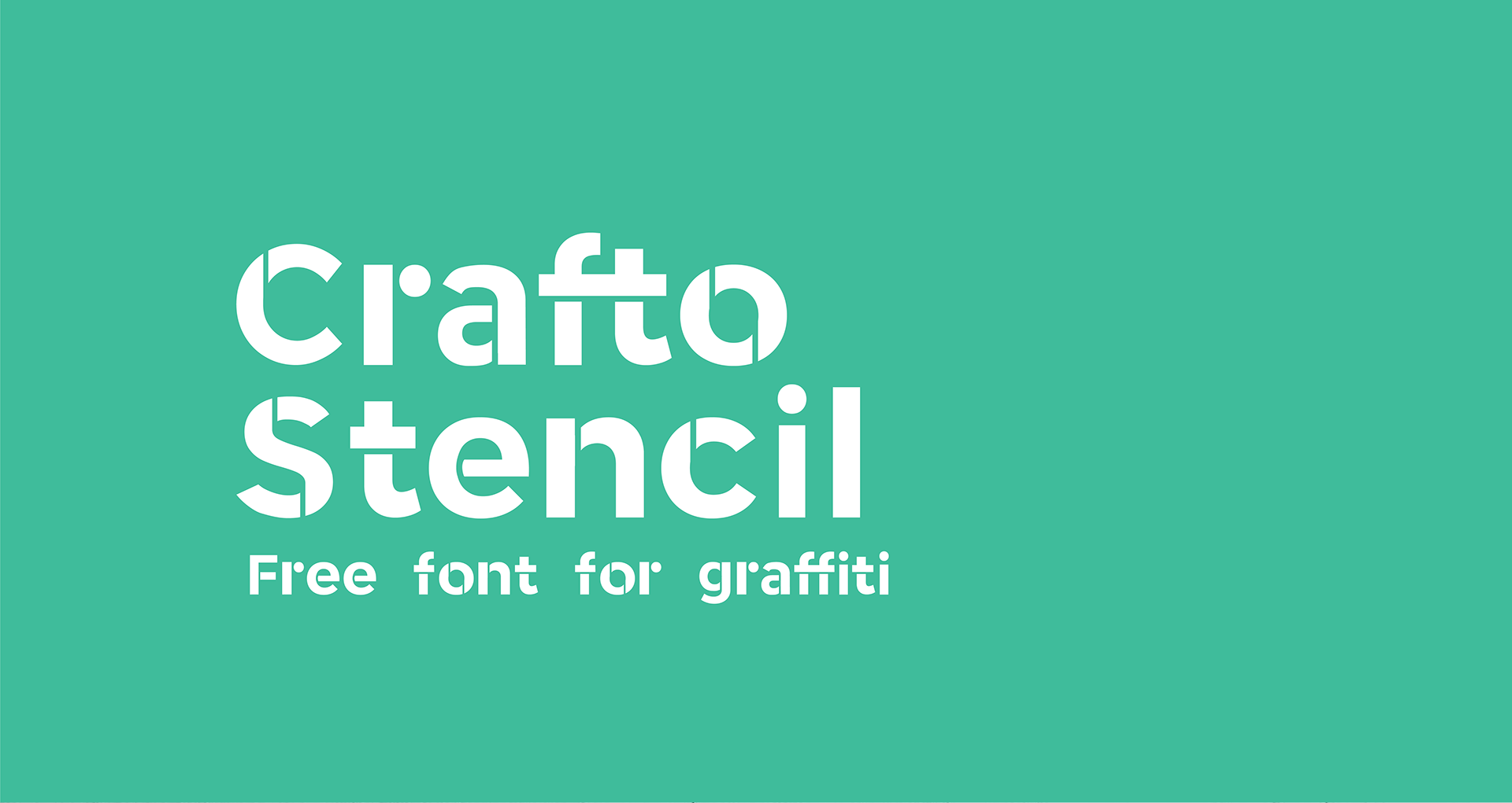 Fuente Crafto Stencil