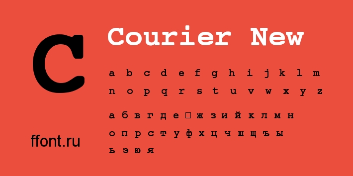 Fuente Courier New