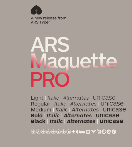 Fuente ARS Maquette Pro