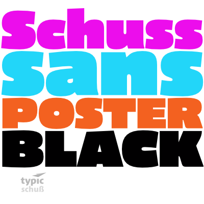 Fuente Schuss Sans CG Poster