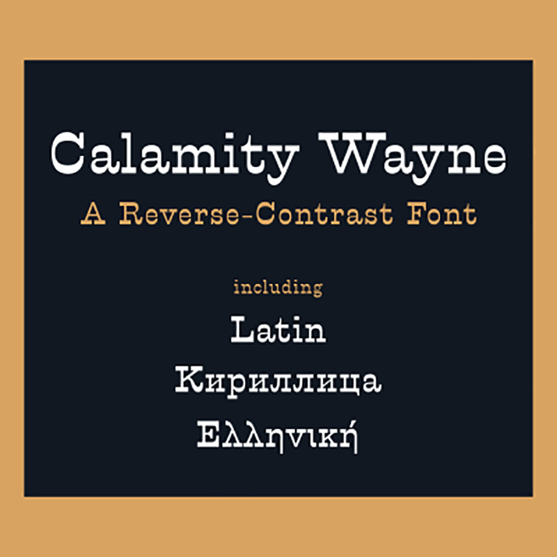 Fuente Calamity Wayne