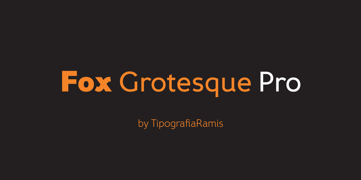 Fuente Fox Grotesque Pro