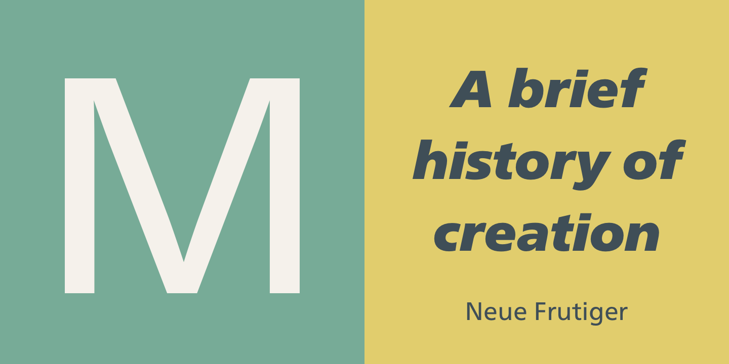 Fuente Frutiger Neue