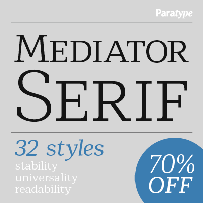 Fuente Mediator Serif