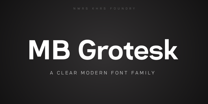 Fuente MB Grotesk