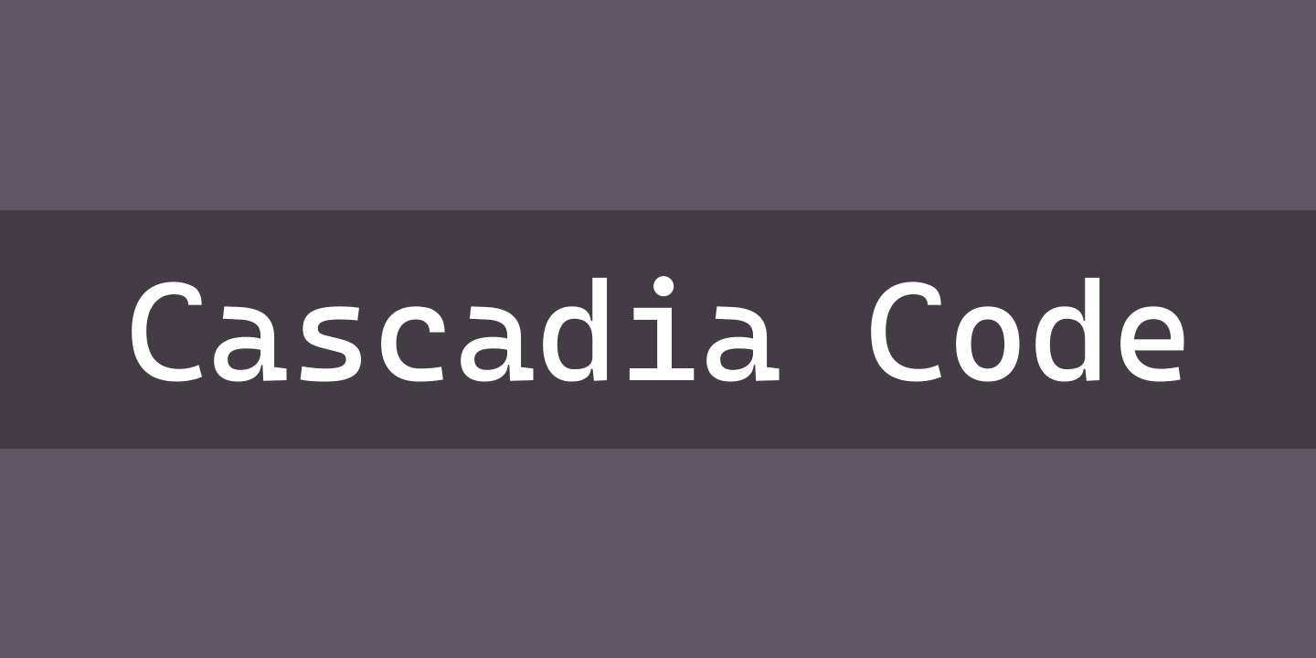 Fuente CASCADIA CODE