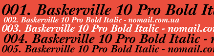 Fuente Baskerville 10 Pro